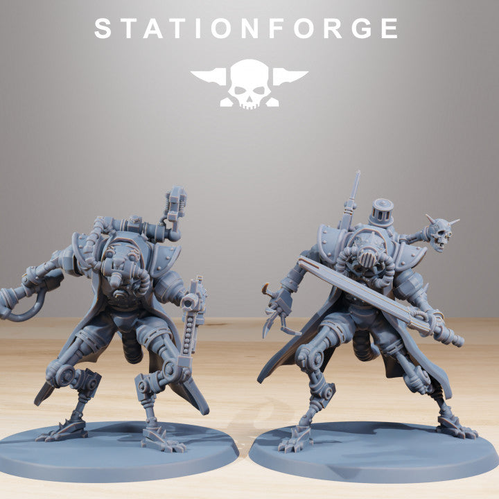 Tech Priests Raticus Curdsters (10 Units), 28mm heroic scale unpainted resin, view 2