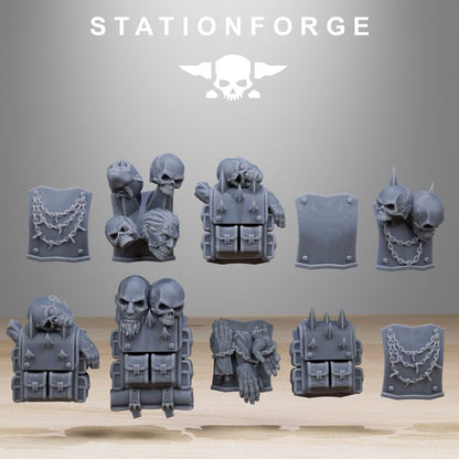 Dark Space Knights Guard Builder Kit (20 Units), proxy miniature, squad, 28mm heroic scale unpainted resin, vie, view 4