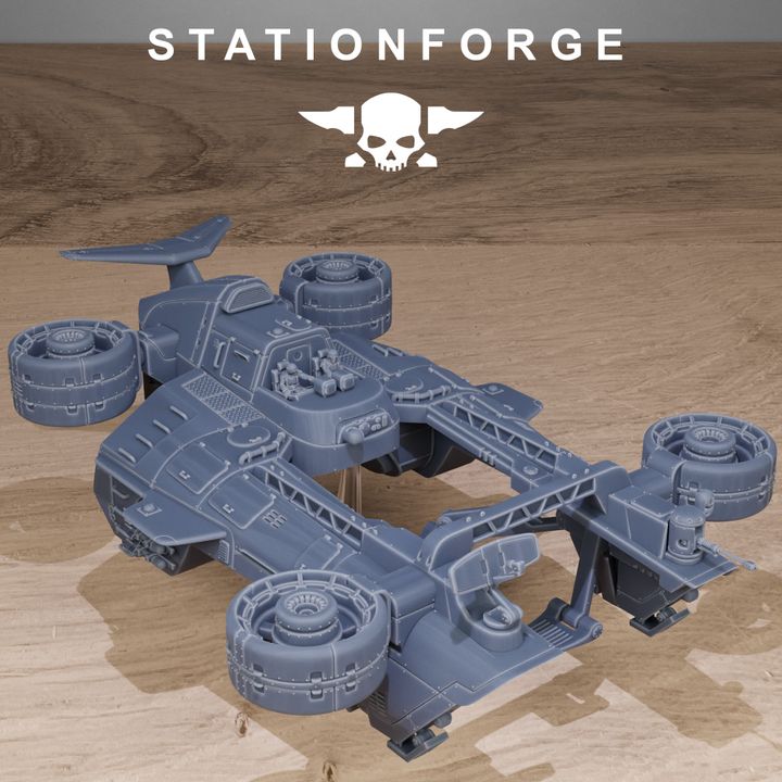 Free Guard Skycrane, Imperial Army proxy miniature, infantry, 28mm heroic scale unpainted resin, view 8
