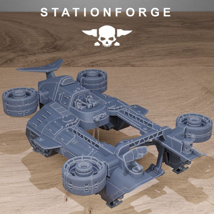 Free Guard Skycrane, Imperial Army proxy miniature, infantry, 28mm heroic scale unpainted resin, view 8