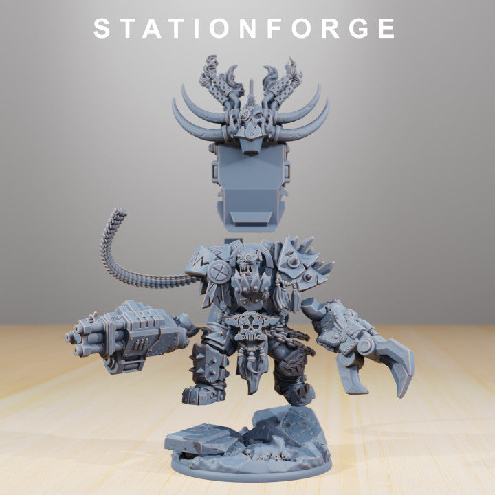 Orks Grand Nutta V2, proxy miniature, 28mm heroic scale unpainted resin, view 4