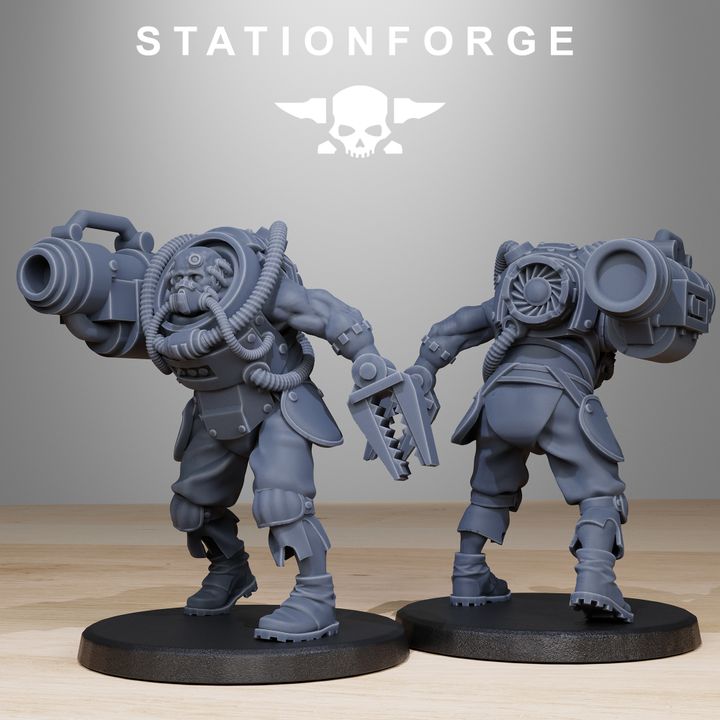 Inquisition Mercenaries (10 Units), 28mm heroic scale unpainted resin, view 3