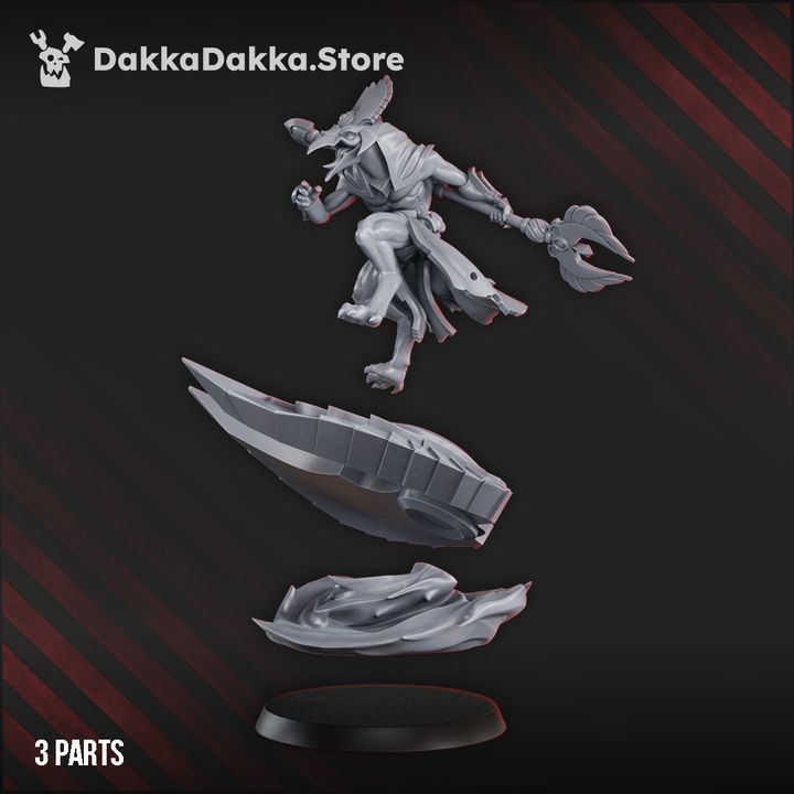 Master Of The Wisdom Spirits, Necro proxy miniature, character, 28mm heroic scale unpainted resin, view 4