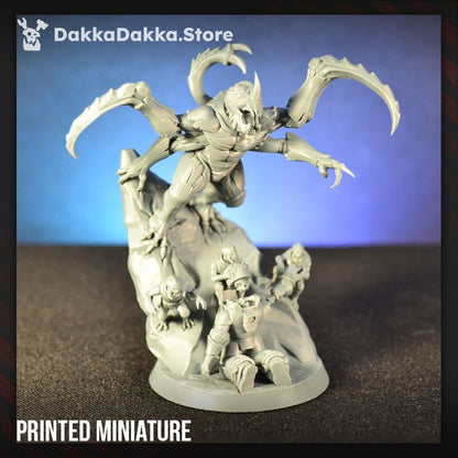 Bio Swarm The Sightless Prince, proxy miniature, character, 28mm heroic scale unpainted resin, view 4
