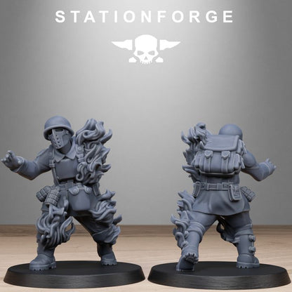 Free Guard Fallen, Imperial Army proxy miniature, infantry, 28mm heroic scale unpainted resin, view 4