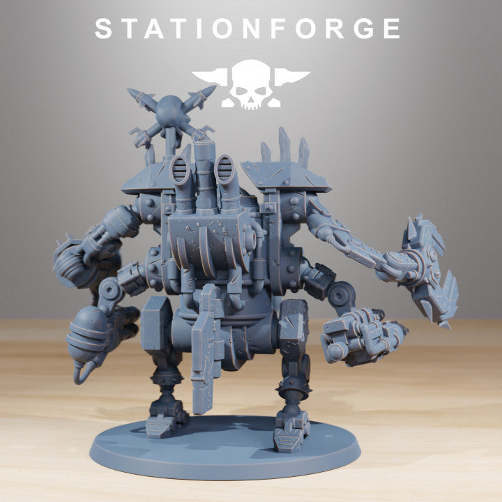 Orks Gobs Pirate Bots (4 Units), proxy miniature, squad, 28mm heroic scale unpainted resin, view 4