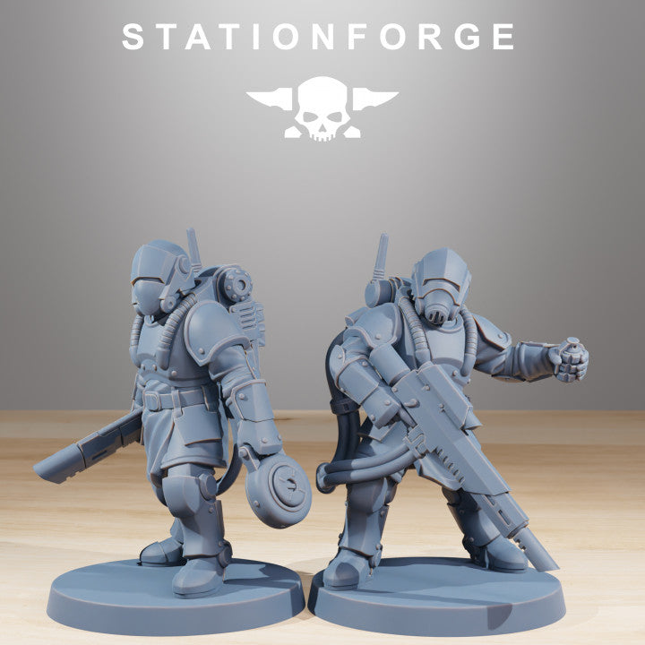 Imperial Army Royal Guard Commandos (11 Units), 28mm heroic scale unpainted resin, view 3