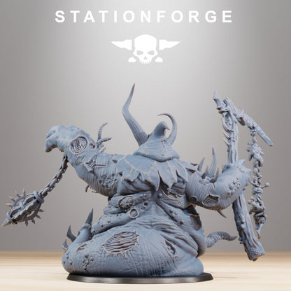 Dark Space Knights Guard Sporeus, proxy miniature, infantry, 28mm heroic scale unpainted resin, view 4