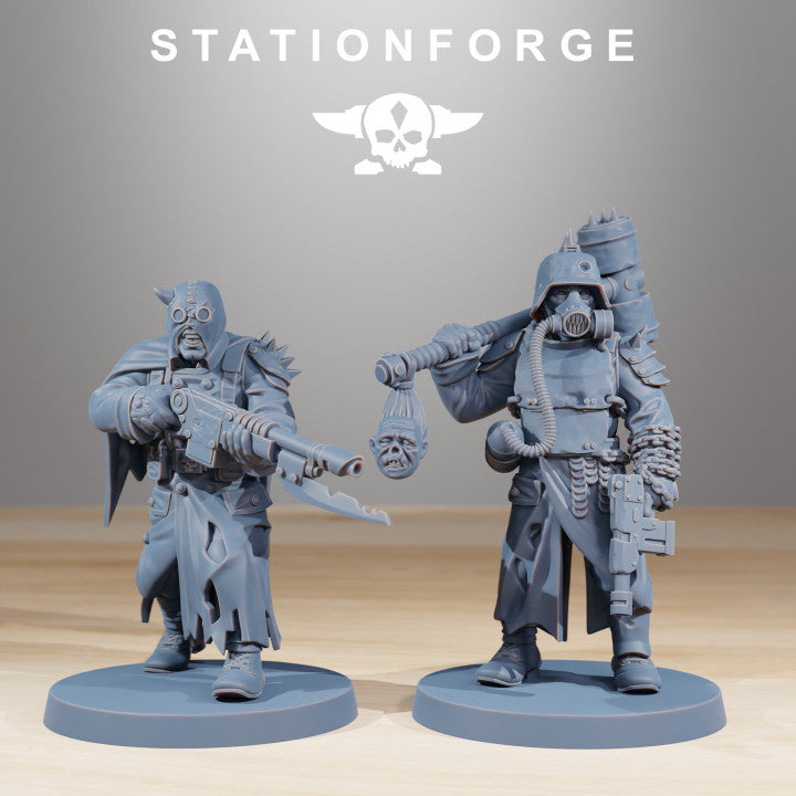 Dark Space Knights Guard Pilot Commander, proxy miniature, character, 28mm heroic scale unpainted resin, v