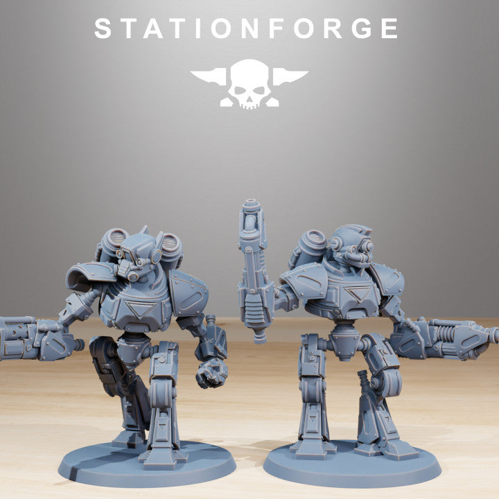Tech Priests Scavenger Mechanods (10 Units), 28mm heroic scale unpainted resin, view 4