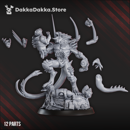 Great Harvest Sporemorph Hunter (52Mm), Bio Swarm proxy miniature, 28mm heroic scale unpainted resin, view 4