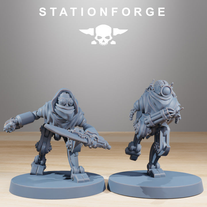 Tech Priests Scavenger Halflings (10 Units), 28mm heroic scale unpainted resin, view 5
