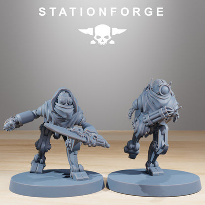 Tech Priests Scavenger Halflings (10 Units), 28mm heroic scale unpainted resin, view 5