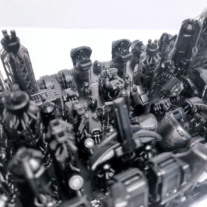 Tuai Mech Blitz Suit, proxy miniature, walker, 28mm heroic scale unpainted resin, view 6