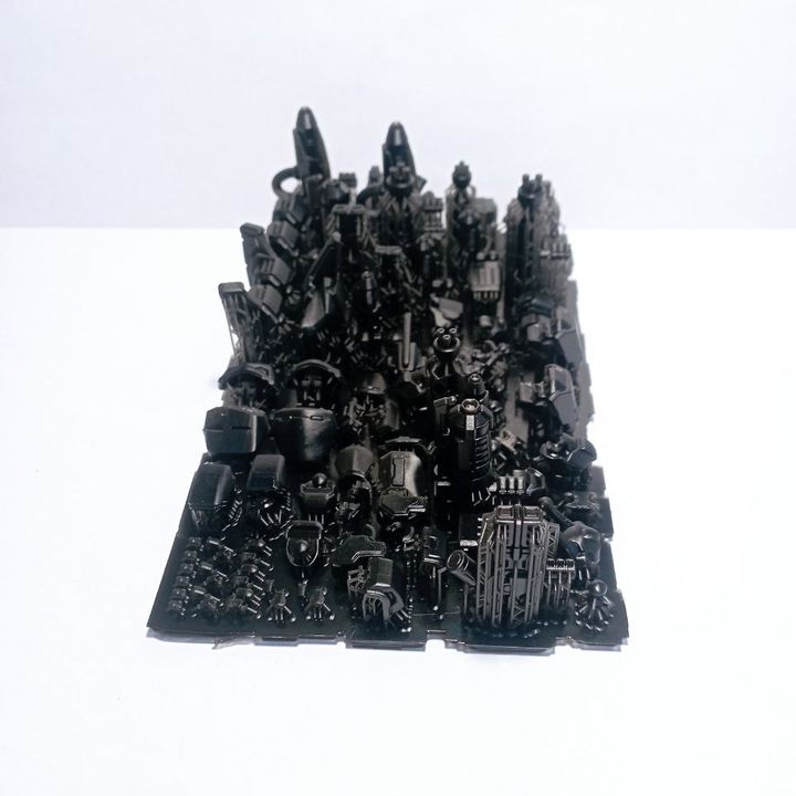 Tuai Mech Blitz Suit, proxy miniature, walker, 28mm heroic scale unpainted resin, view 7