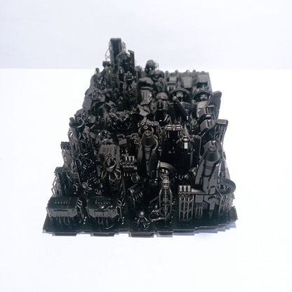 Tuai Mech Blitz Suit, proxy miniature, walker, 28mm heroic scale unpainted resin, view 10