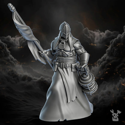 Battle Sisters Grimms, proxy miniature, 28mm heroic scale unpainted resin, view 5
