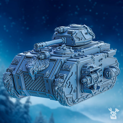 Wolf Knights Apc, proxy miniature, transport, 28mm heroic scale unpainted resin