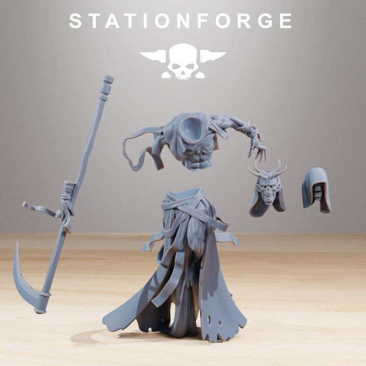 Necro Void Deity, proxy miniature, 28mm heroic scale unpainted resin, view 3