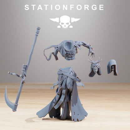 Necro Void Deity, proxy miniature, 28mm heroic scale unpainted resin, view 3