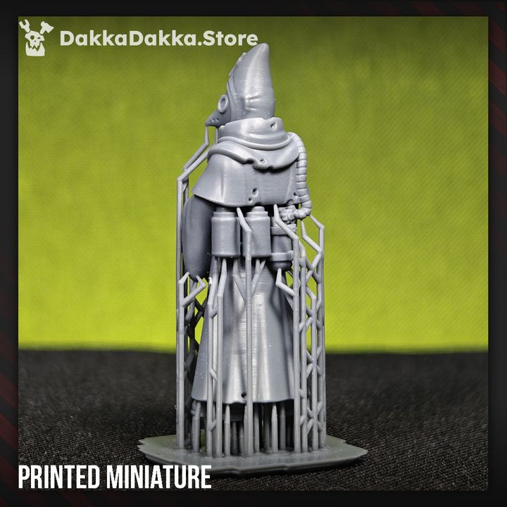 Torquemadas Hospitaller, Trench Warfare proxy miniature, 28mm heroic scale unpainted resin, view 5