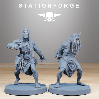 Dark Space Knights Guard Fanatics (10 Units), proxy miniature, squad, 28mm heroic scale unpainted resin, view 3