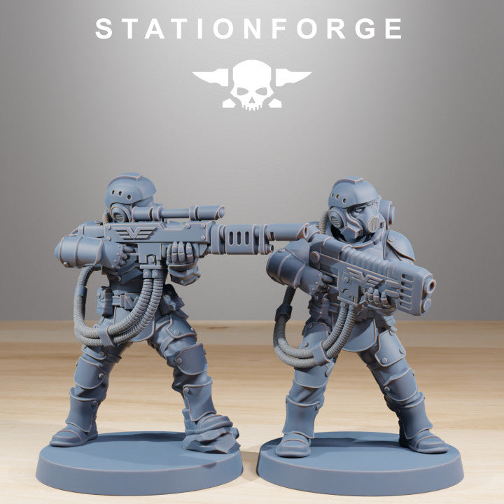 Imperial Army Vaskar Commandos Heads (11 Units), 28mm heroic scale unpainted resin, view 8