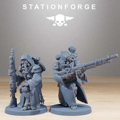 Tech Priests Scavenger Hunters (10 Units), 28mm heroic scale unpainted resin, view 5