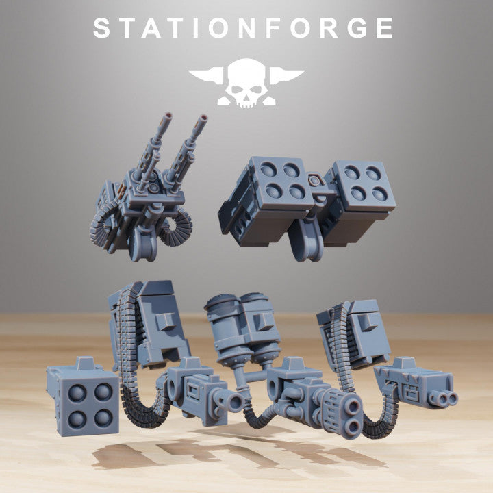 Space Knights Dreadstorm, proxy miniature, walker, 28mm heroic scale unpainted resin, view 5