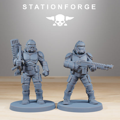 Imperial Army Vaskar Infantry Builder Kit (12 Units), 28mm heroic scale unpainted resin, view 3