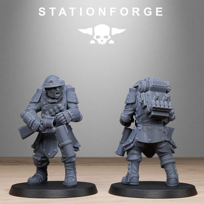 Royal Guard Bastioners, Imperial Army proxy miniature, infantry, 28mm heroic scale unpainted resin, view 10