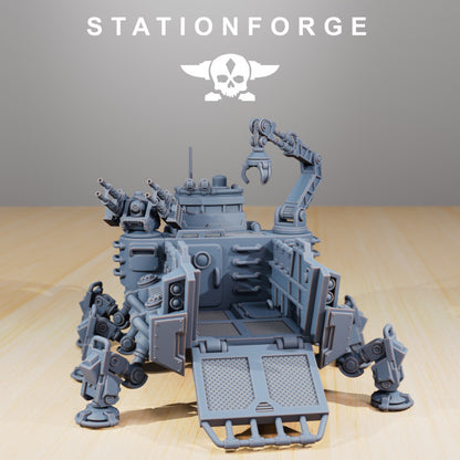 Scavenger Transport Tank, Tech Priests proxy miniature, 28mm heroic scale unpainted resin, view 2