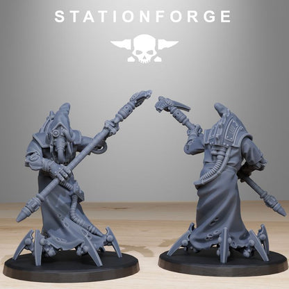 Tech Priests Scavenger Elders (10 Units), 28mm heroic scale unpainted resin, view 8