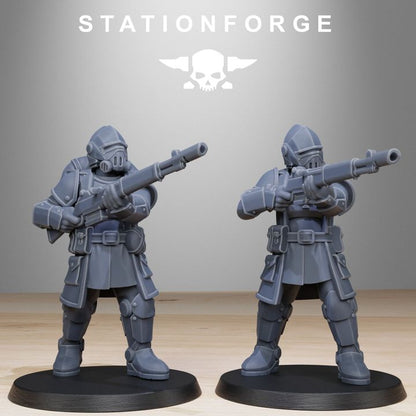 Imperial Army Royal Guard Patrol (10 Units), 28mm heroic scale unpainted resin, view 4