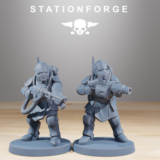 Imperial Army Royal Guard Commandos (11 Units), 28mm heroic scale unpainted resin, view 2
