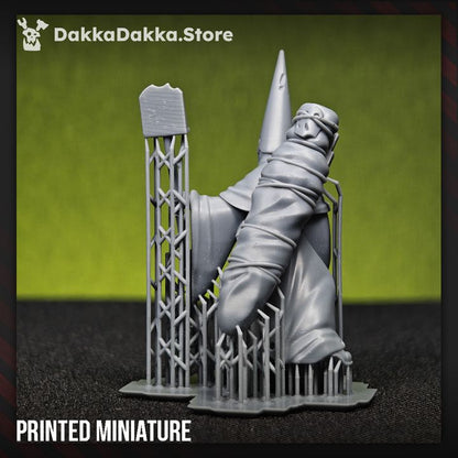 Torquemadas Gravekeeper, Trench Warfare proxy miniature, infantry, 28mm heroic scale unpainted resin, view 5