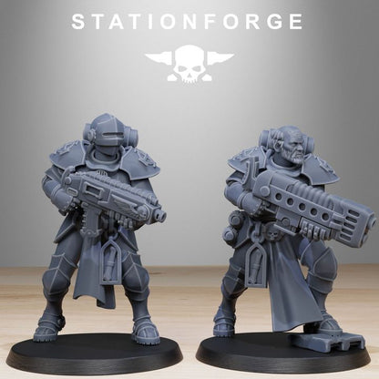 Imperial Army Brotherhood, proxy miniature, 28mm heroic scale unpainted resin, view 6