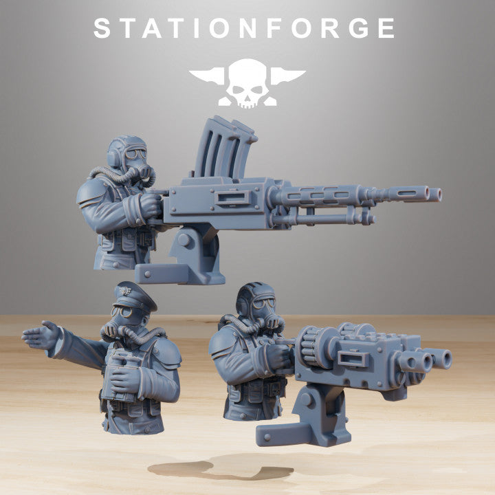Grim Guard Support Tank, Imperial Army proxy miniature, 28mm heroic scale unpainted resin, view 6