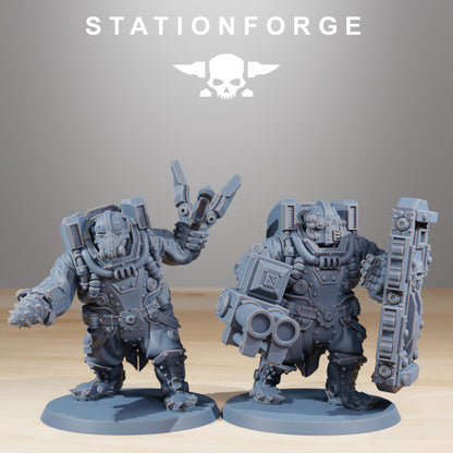 Tech Priests Heavy Support, 28mm heroic scale unpainted resin, view 6