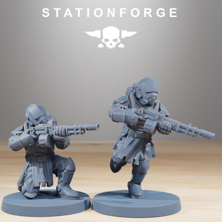 Imperial Army Royal Guard Infantry V2 (20 Units), 28mm heroic scale unpainted resin, view 5