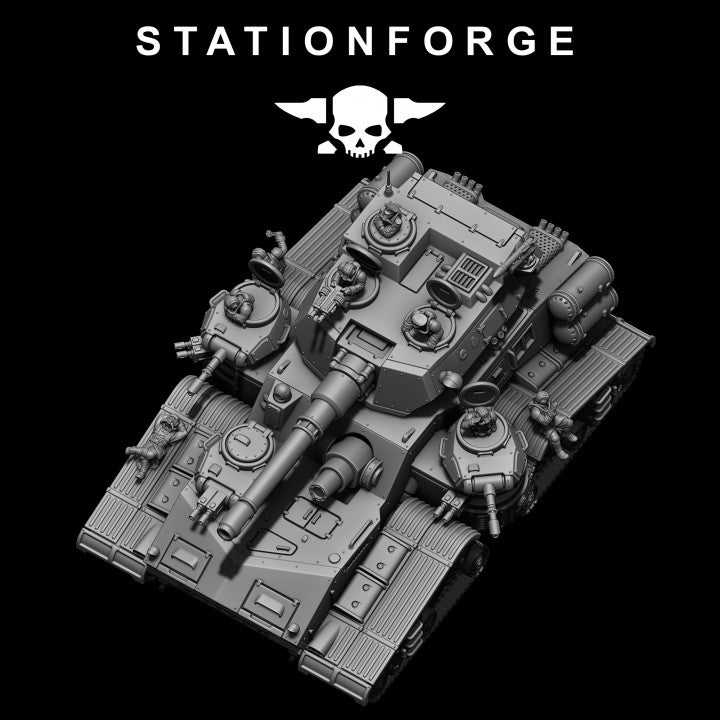 Grim Guard Monolith Builder Kit, Imperial Army proxy miniature, infantry, 28mm heroic scale unpainted resin, view 5
