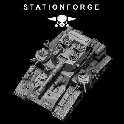 Grim Guard Monolith Builder Kit, Imperial Army proxy miniature, infantry, 28mm heroic scale unpainted resin, view 5