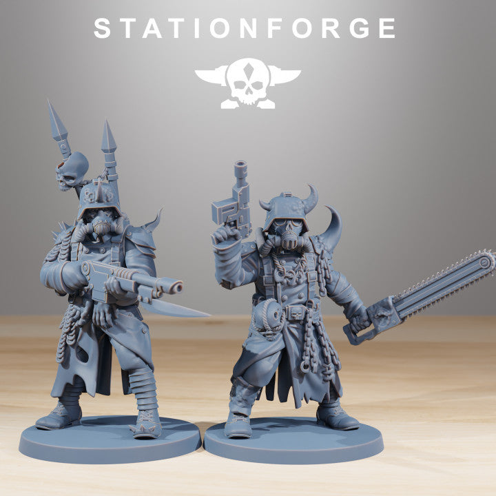 Dark Space Knights Guard Pilot Commander, proxy miniature, character, 28mm heroic scale unpainted resin, v