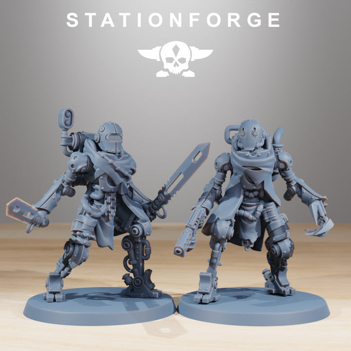 Tech Priests Scavenger Junkbots (10 Units), 28mm heroic scale unpainted resin, view 3