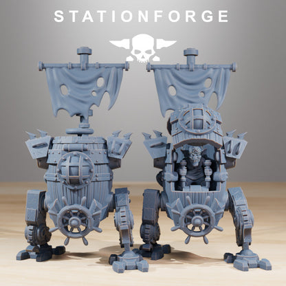 Orks Gobs Pirate Bots (4 Units), proxy miniature, squad, 28mm heroic scale unpainted resin, view 5