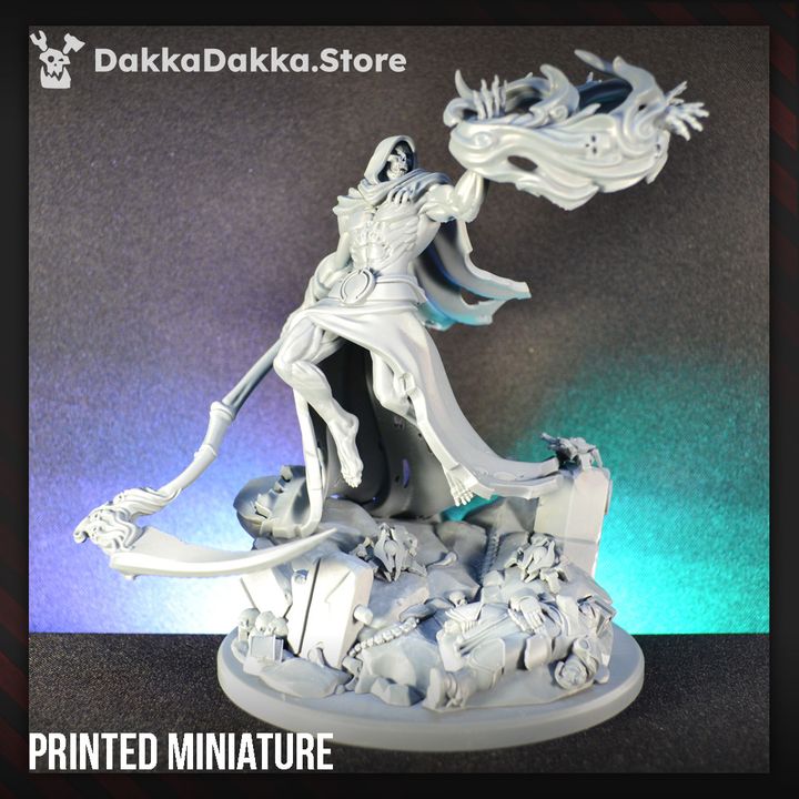 Ghostgod Of The Night Star, Necro proxy miniature, 28mm heroic scale unpainted resin, view 5