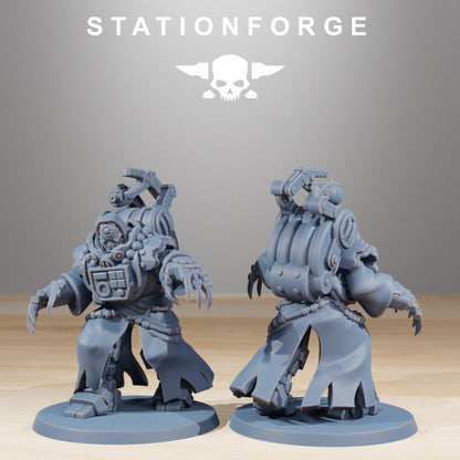 Scavenger Droitex MK3, Tech Priests proxy miniature, 28mm heroic scale unpainted resin, view 5