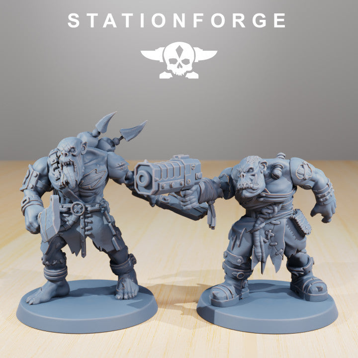 Orks Plague Spreadaz, proxy miniature, 28mm heroic scale unpainted resin, view 5