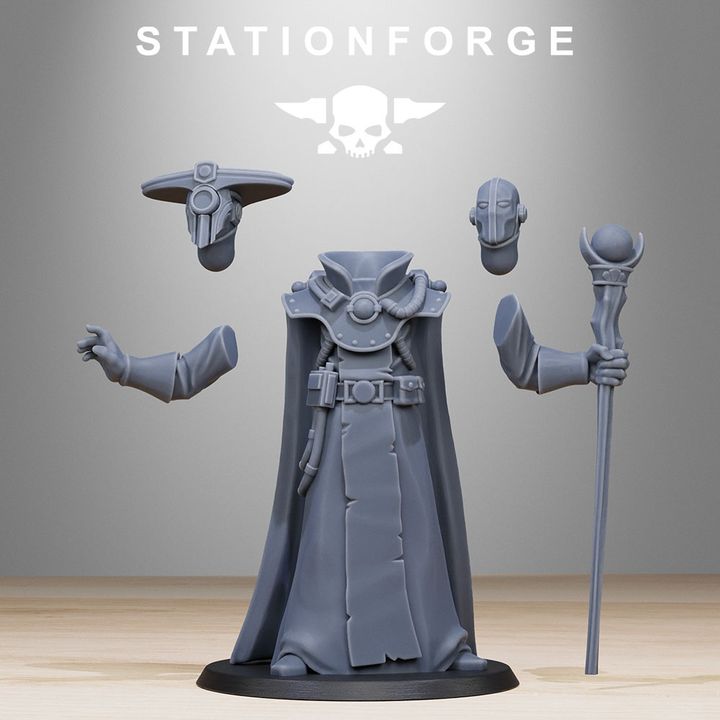 Inquisition Elder Jesters (10 Units), 28mm heroic scale unpainted resin, view 5