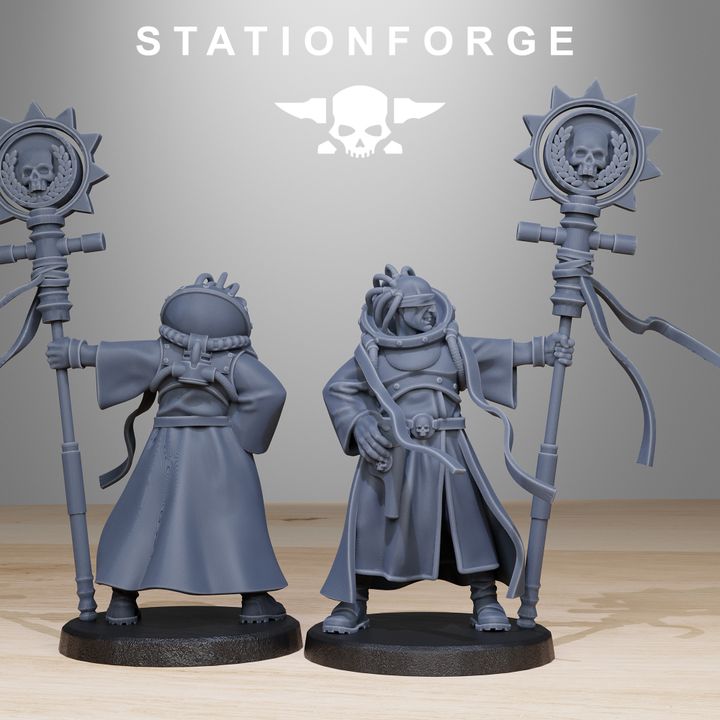 Inquisition Mercenaries (10 Units), 28mm heroic scale unpainted resin, view 5
